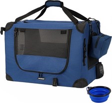 Large Cat Carrier 24"X16.5"X16.5" Portable Pet Crate Easy to Use 