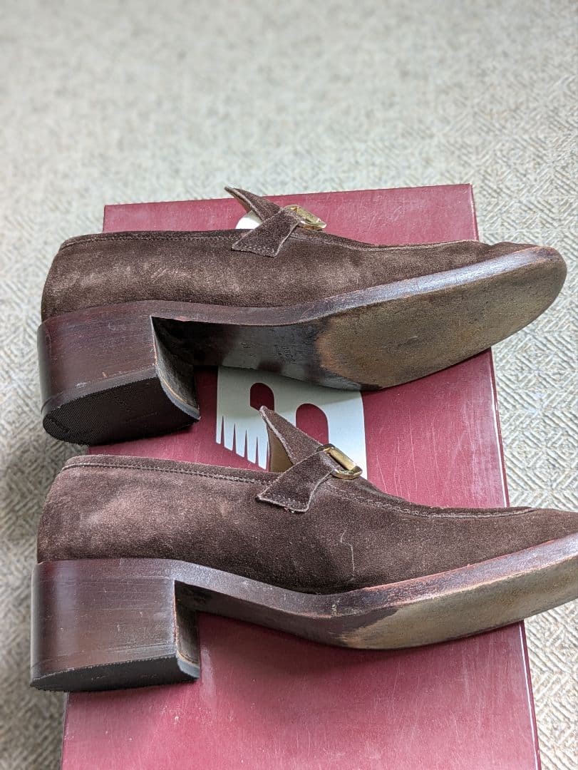 Gucci Horsebit Loafers Gold Hardware Brown Suede Size 36 About US 6 For Women thumbnail 4