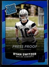 Ryan Switzer 2017 Donruss #339 Rookie Press Proof Blue Dallas Cowboys