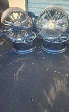 Set Of 4 Raceline Chrome Wheels 8 Lug 2500lbs Rated Heavy Duty Truck Suv Rims
