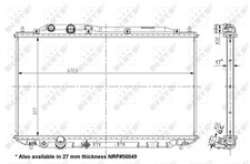 Radiatore raffreddamento motore NRF adatto per HONDA CIVIC | 56050