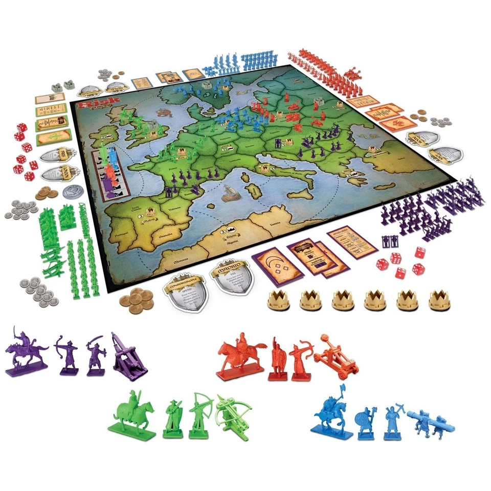 Risk Europe by Winning Moves Games USA, a Medieval Conquest of Europe... - Image 2 of 2