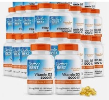 48 pk Doctor's Best Vitamin D3 5000IU Non-GMO, Gluten Soy Free, 180 ea 06/2027