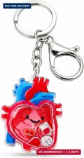 Acrylic Keychain with Floating Pieces Inside, Cute Kawaii Charm for Backpack Bag