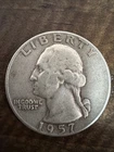 1957 D Washington Quarter Circulated 90% Silver Coin