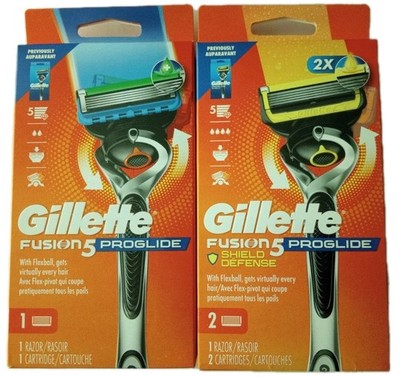 LOT OF 2 Gillette Fusion5 Proglide Shield Defense Handle / Proglide Handle 