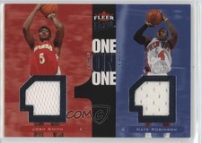 2007-08 Fleer Ultra One on Memorabilia 71/99 Nate Robinson Josh Smith #OO-SR 7v7