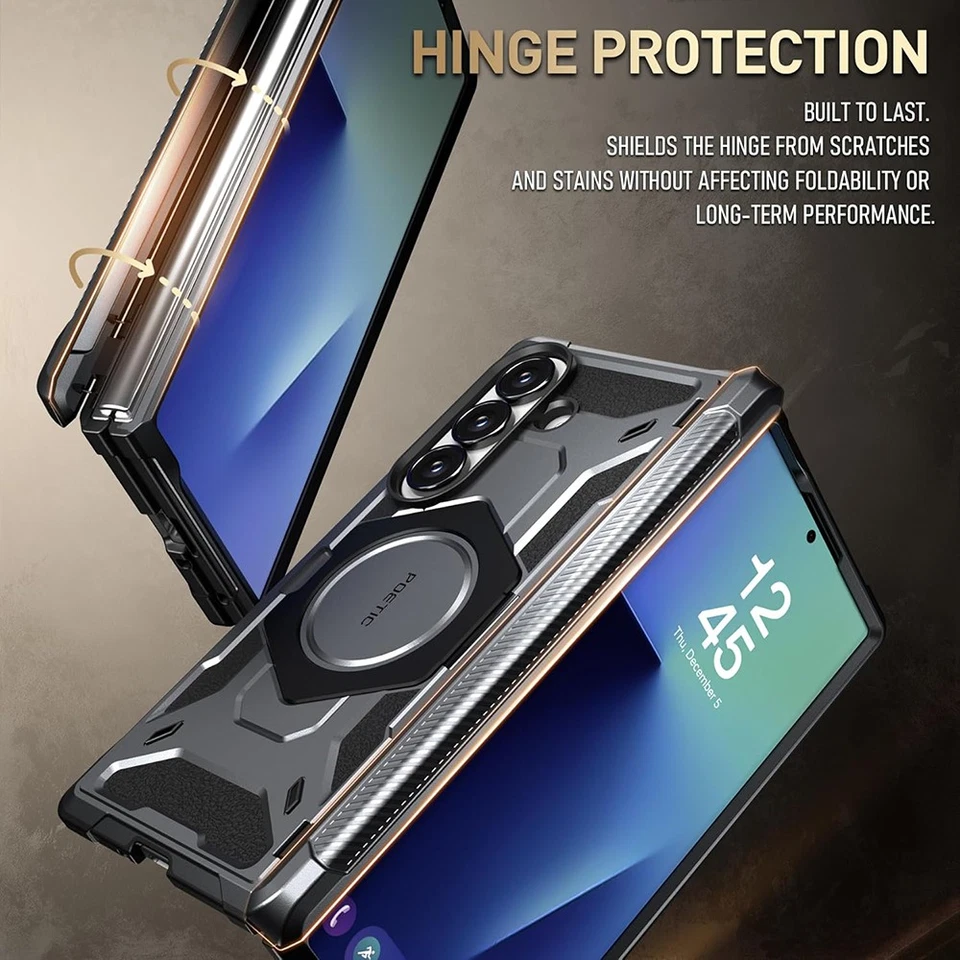 Capa poética com suporte para tela integrada para Samsung Galaxy Z Fold 7 - Imagem 3 de 4