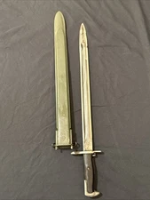 WW2 GARAND 1903 03A3 M.D.C.O. 1942 BAYONETWITH SHEATH - AGED REPRODUCTION