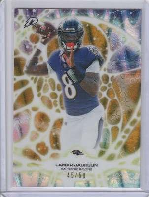 2025 TOPPS RESURGENCE PT-25 LAMAR JACKSON PROTONYX GOLD SURGE 45/50 RAVENS 81226