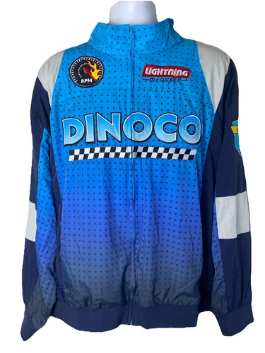 ALEXANDER MCQUEEN Disney Boxlunch Pixar Cars Saetta McQueen Dinoco Giacca da Corsa Uomo Taglia XL