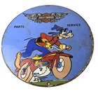 Vintage Harley Davidson Motorcycles Sign - Porcelain Service Gas Pump Sign