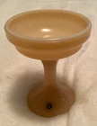 Westmoreland Peach Milk Glass Fairy Lamp Or Pedestal Candle Holder VTG W/Label