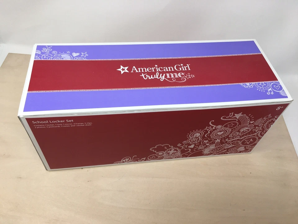 American Girl Doll Truly Me Green Metal School Locker & Accessories Retired New - Image 3 of 4