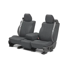 For Ford Mustang 15-23 CalTrend NeoSupreme 1st Row Charcoal Custom Seat Covers