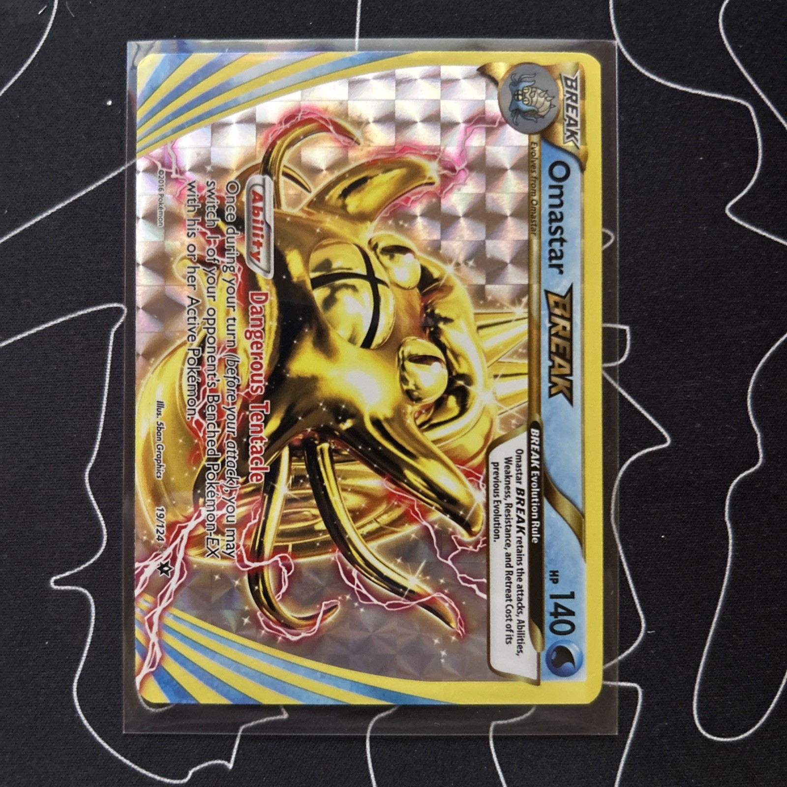 Omastar Break 19/124 XY: Fates Collide Ultra Rare Pokémon TCG