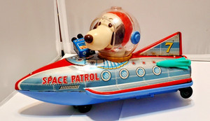 MASUDAYA MODERN TOYS SNOOPY SPACE PATROL REPAIR OR PARTS RUNS