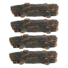 4PCS Artificial Tree Stump Mini Garden Figurines Stumps Ornaments Miniature