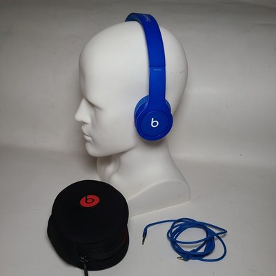 Beats By Dre Solo WIRED Model B0518 Blue Headphone NO BOX | eBay
