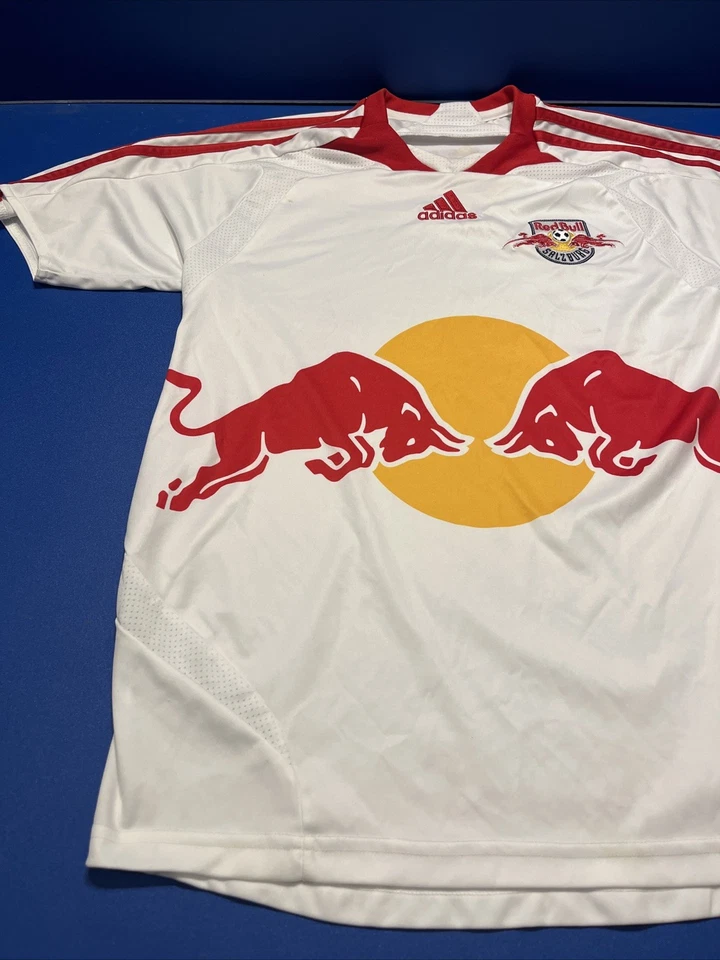Camiseta de fútbol local Red Bull Salzburg 2007 2008 adidas 26x 19 usada Foto 2 de 4
