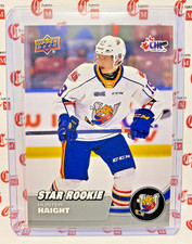 Hunter Haight - RC - STAR ROOKIE - 2021-22 Upper Deck CHL - Barrie Colts #365