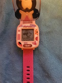 Girl's DISNEY Junior VTech Minnie Mouse Flip Top Digital Learning Game Watch