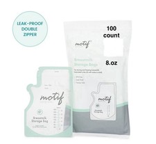  3x Motif Medical 100ct Breastmilk Storage Bags BPA-Free LeakProof Freezer Safe