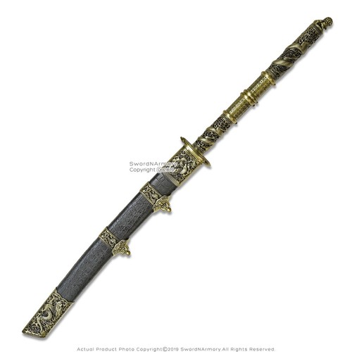 Espada Emperador Kangxi Sable Dao Espada China Dinastía Qing Arma Antigua - Imagen 2 de 6