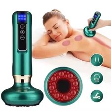 Tricolor Electric Massager Guasha anti Cellulite Vacuum Suction Cup Beauty Healt