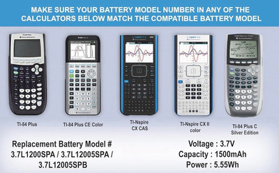 t,i！ Genuine Texas Instruments Battery for TI‑Nspire CX I/II /CAS & TI