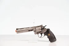 Fake Toy Revolver 6 Barrel Costume Film Prop - Weathered Silver