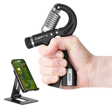 Smart Grip Strength Trainer with App, Digital Hand Gripper with 10-130LB Resi...