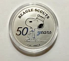Peanuts® Beagle Scouts 50th Anniversary 1 oz .999 Fine Silver Round