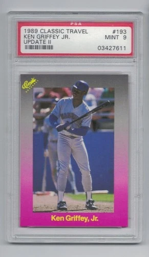 1989 CLASSIC UPDATE II PURPLE #193 KEN GRIFFEY JR GRADED PSA 9 MINT ROOKIE