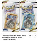 Pokémon Sword & Shield Silver Tempest Checklane Blister Display 16 Packs