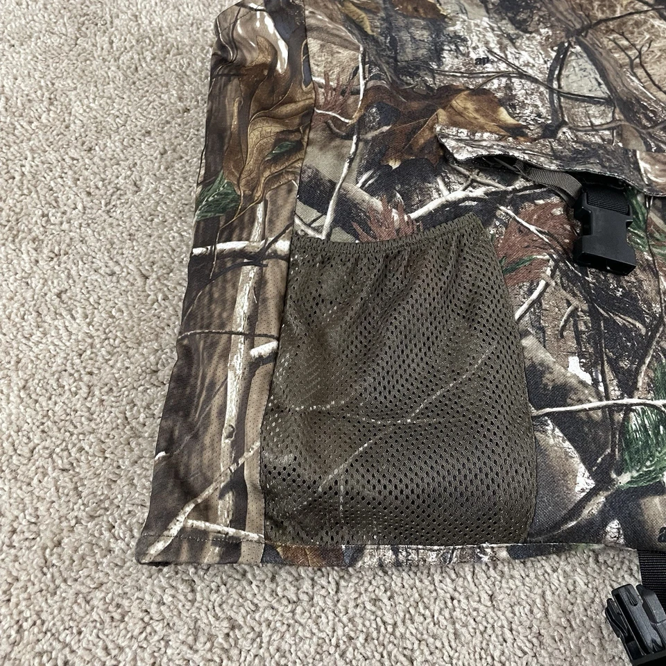 Cabelas Hunting Shooting Vest Men’s XL Padded Shell Pockets Camo Game Pouch R1 - Image 3 of 4
