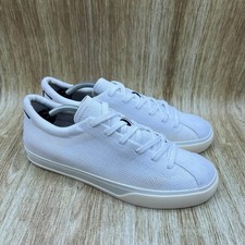 Rothy's The Lace Up Sneakers Women's Size 9 White Sustainable Knit Low Top Shoes