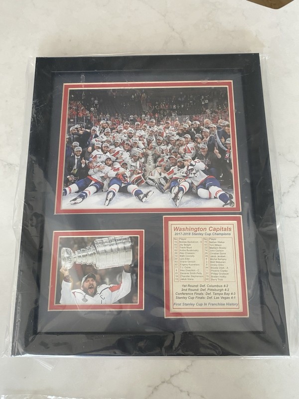 Washington Capitals 2018 NHL Stanley Cup Champions Framed Photo Collage Art New