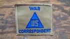 WWII vintage US War Correspondent Civilian in Military Service uniform patch