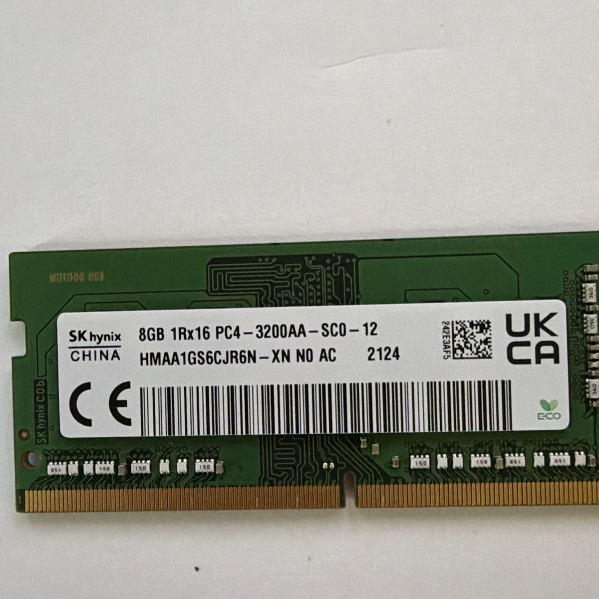 1 Stick of SK Hynix 8GB 1rx 16 PC4-3200AA-SC0-12 Laptop Memory RAM
