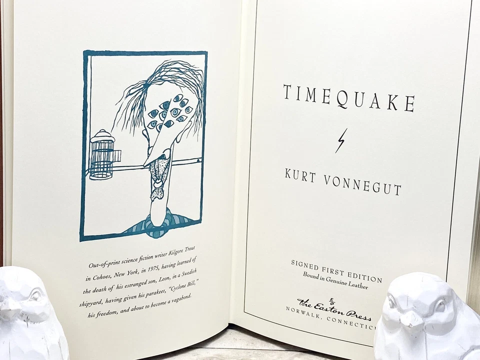 Timequake SIGNED by Kurt Vonnegut, Easton Press First Edition Foto 3 de 4