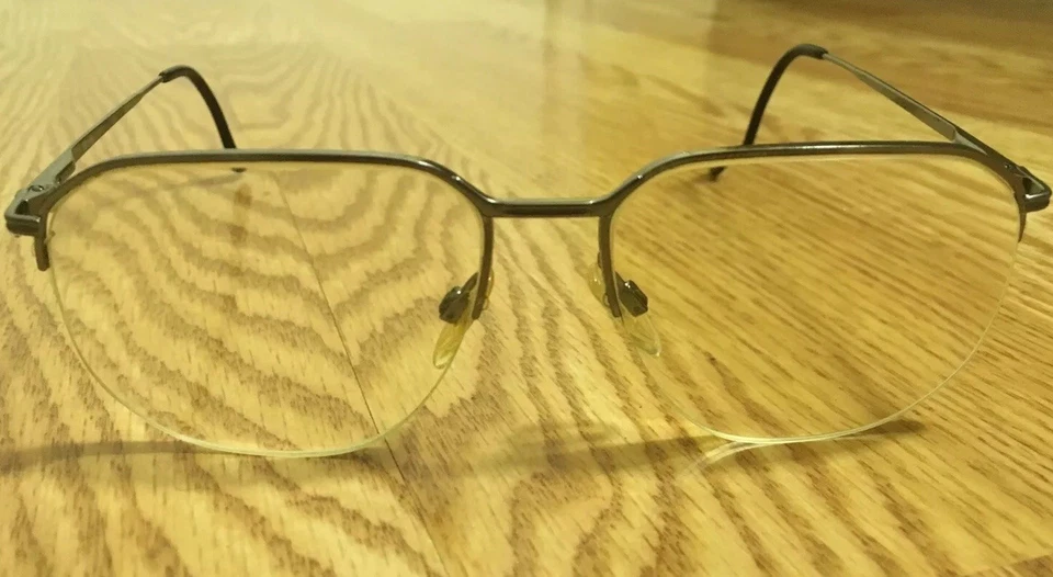 Auténticas gafas Rodenstock semi-sin montura media plateada 58▫️16 145 usadas en excelente estado Foto 2 de 4