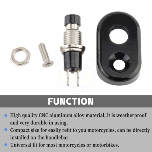 Mini interruptor pulsador manillar de motocicleta de 7/8"" 1"" para Cafe Racer de la vieja escuela - Imagen 10 de 14