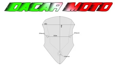 Cupolino Spécifique Fumé DUCATI Multistrada 1200 2015 2016 2017 2018 D7406S GIVI - Photo 1/4