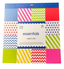 Essentials by Love Nicole Paper Pad of 6 x 6 Scrapbook Paper, Card Making Paper
