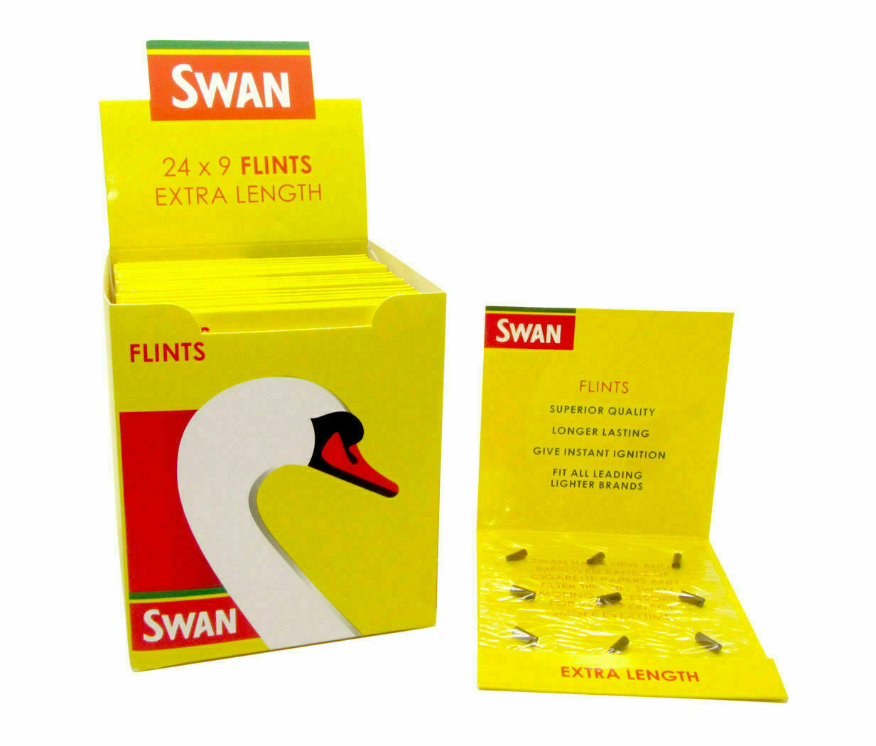 Swan Lighter Quality Flints Extra Length Universal for all Lighters