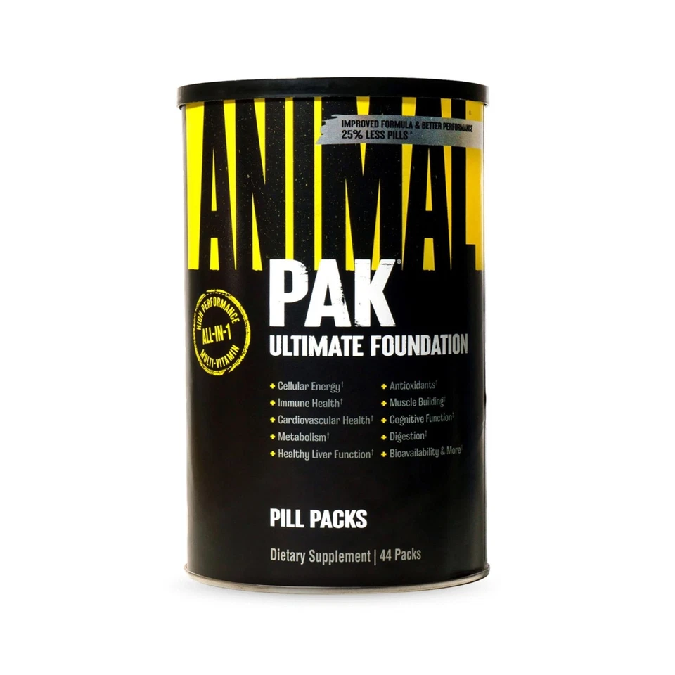 UNIVERSAL NUTRITION MULTI VITAMIN & MINERAL COMPLEX ANIMAL 44 PACKS