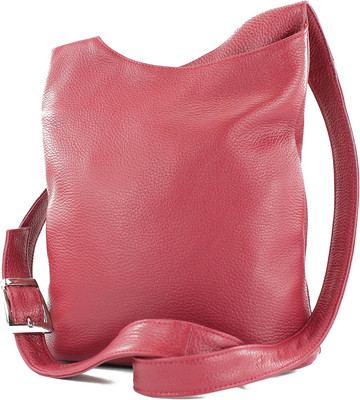 Modamoda De T221 Damen Leder Umhängetasche Schultertasche Medium Handmade in Ita