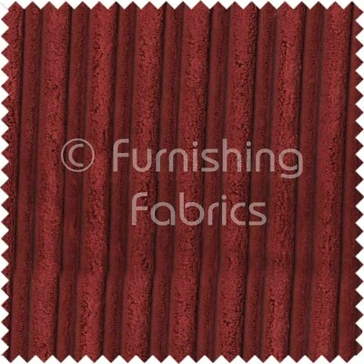 Soft Velvet Jumbo Cord Upholstery Sofas Cushions Fabrics Material Wine Red Shade