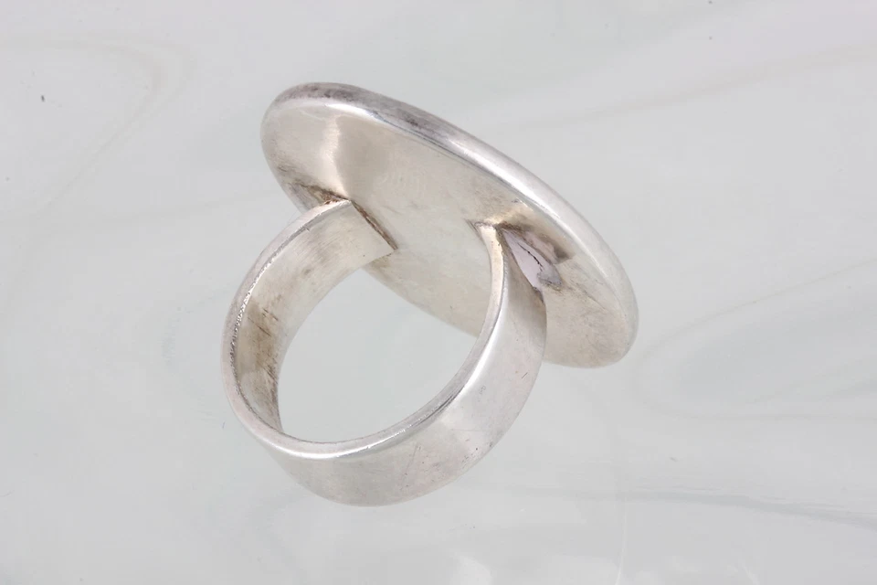 STERLING SILVER MOTHER OF PEARL RING SIZE 5 925 FINE 1035B - Image 3 of 3